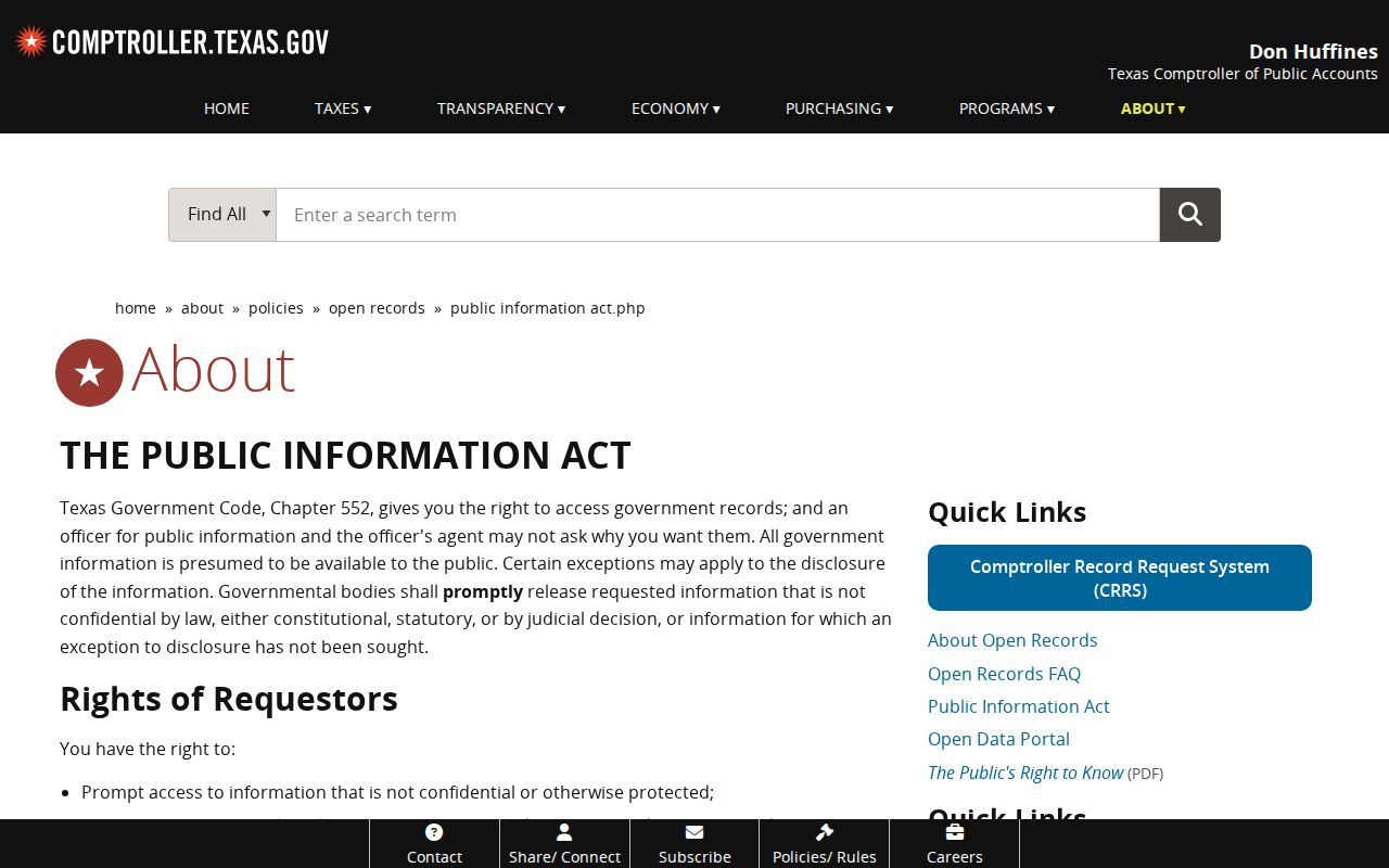 Friendswood residents directory Texas public-information guidance and records access